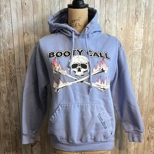 Ocean Shores Booty Call Graphic Hoodie - Light Blue